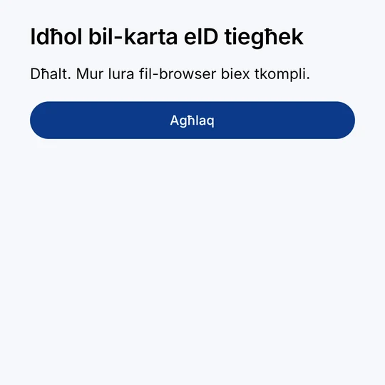 “Dħalt” – mur lura fil-browser